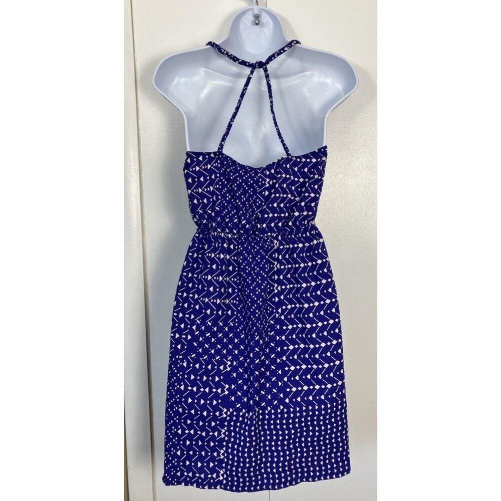 Soprano Nordstrom Mini Dress Racerback Braided Straps Blue Size Small - Picture 8 of 8
